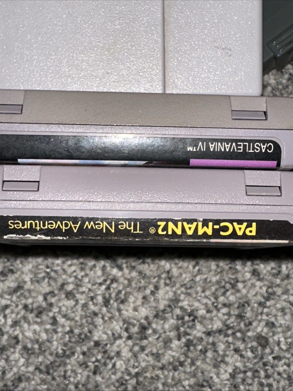 Super Nintendo SNES Starter Set Bundle Console Castlevania IV PAC Man 2 Tested