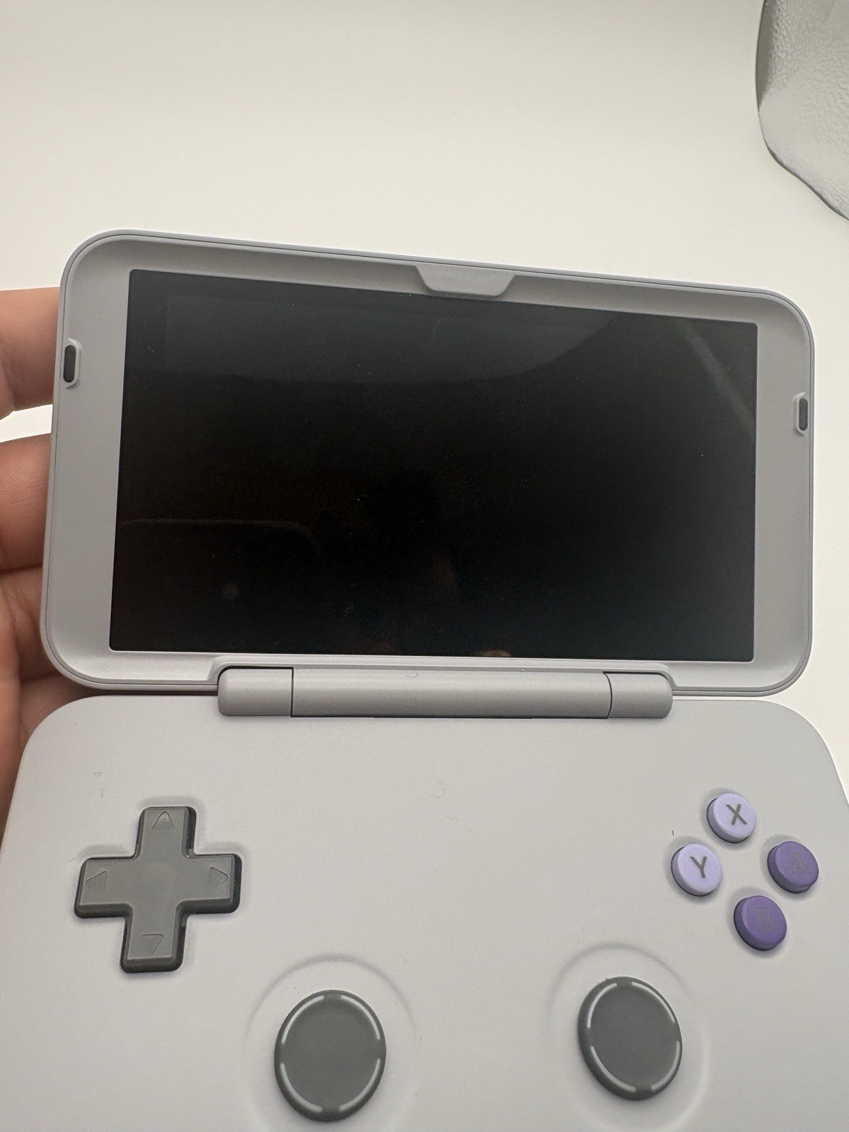 Retroid Pocket Flip Handheld Emulator Console 128GB W/ Charger Tested SNES GREY