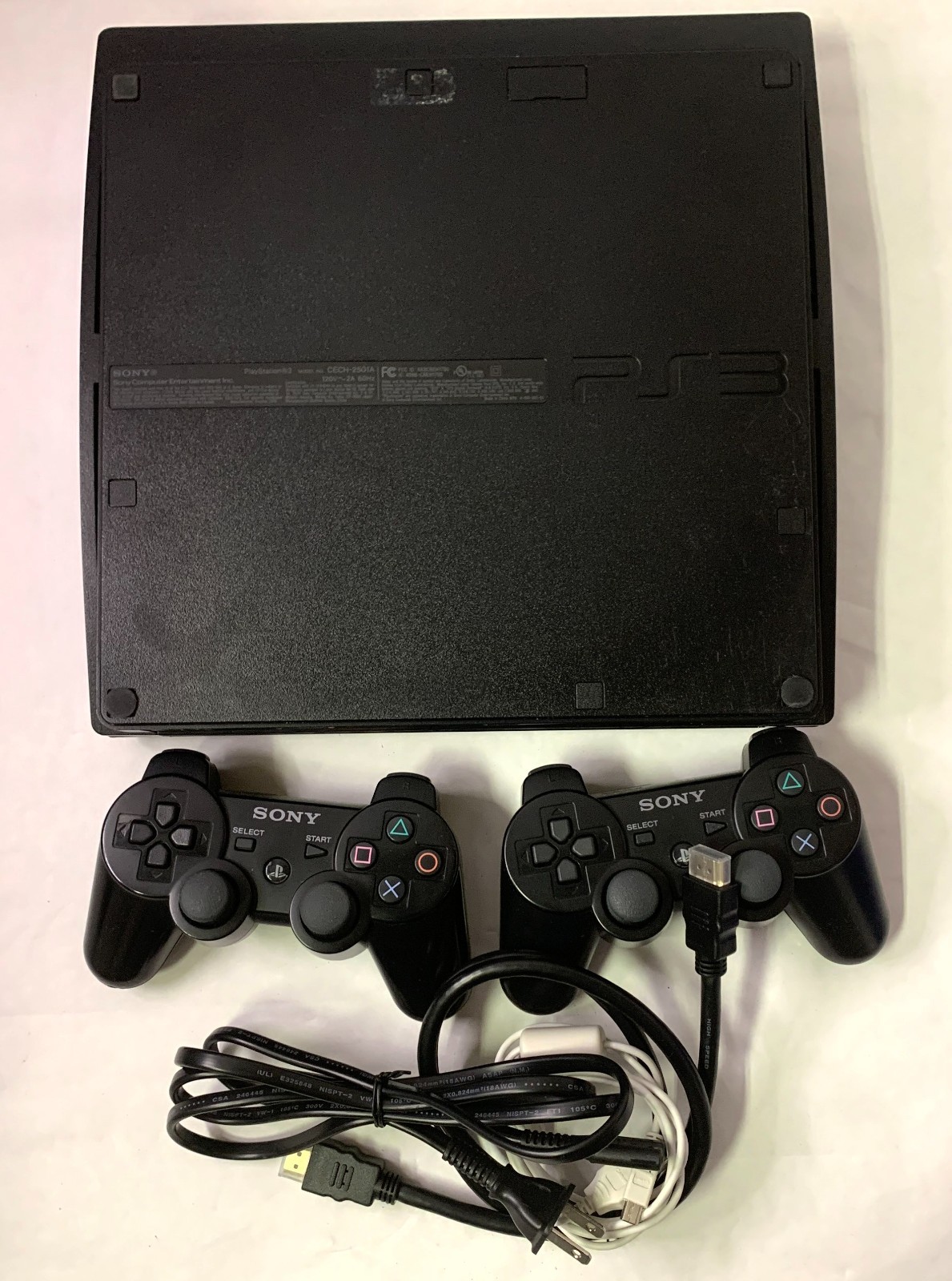 Sony PlayStation 3 Console CECH-2501A 160GB with 2 x Wireless Controller