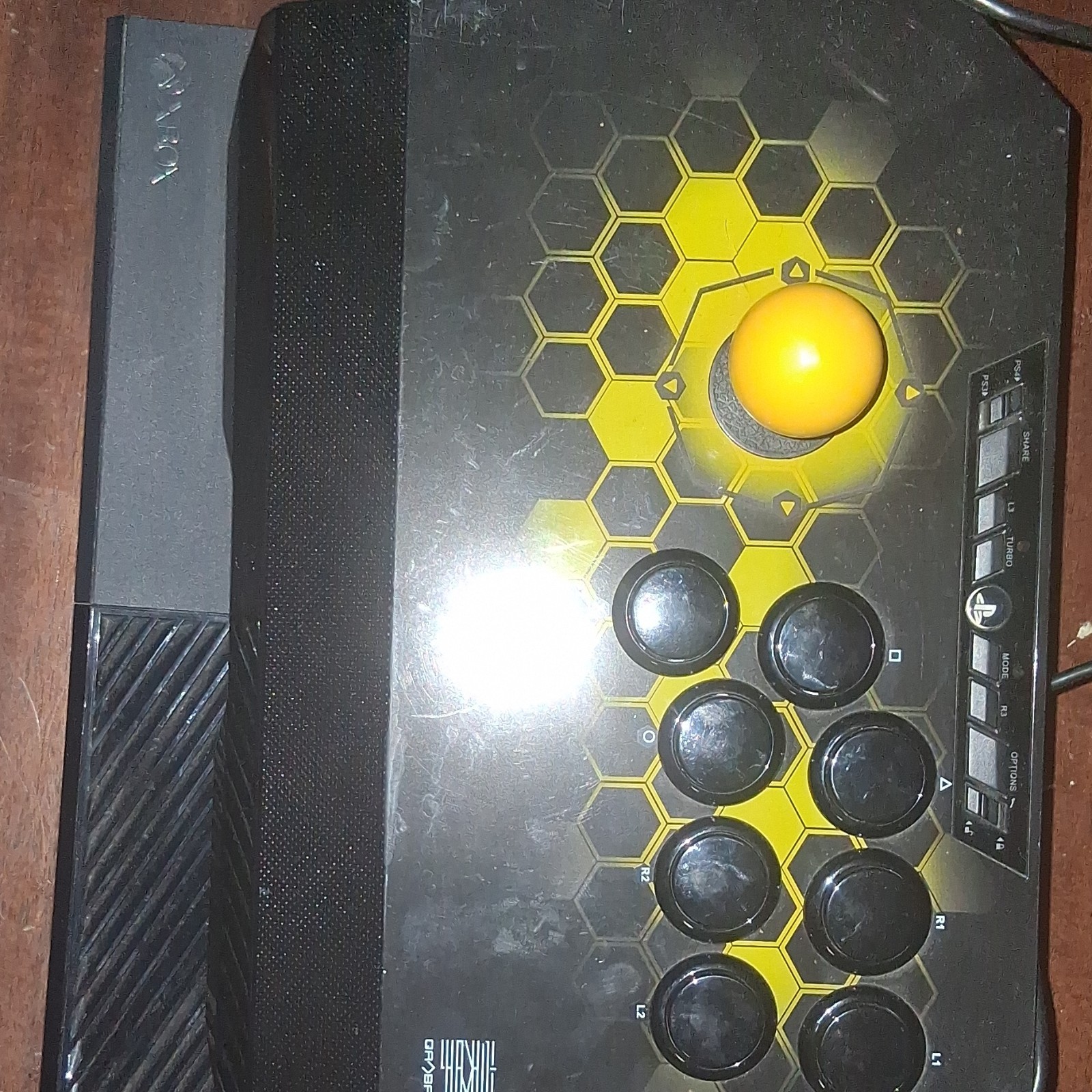 Microsoft Xbox One Home Console Black HDMI with Arcade Fight Stick Controller
