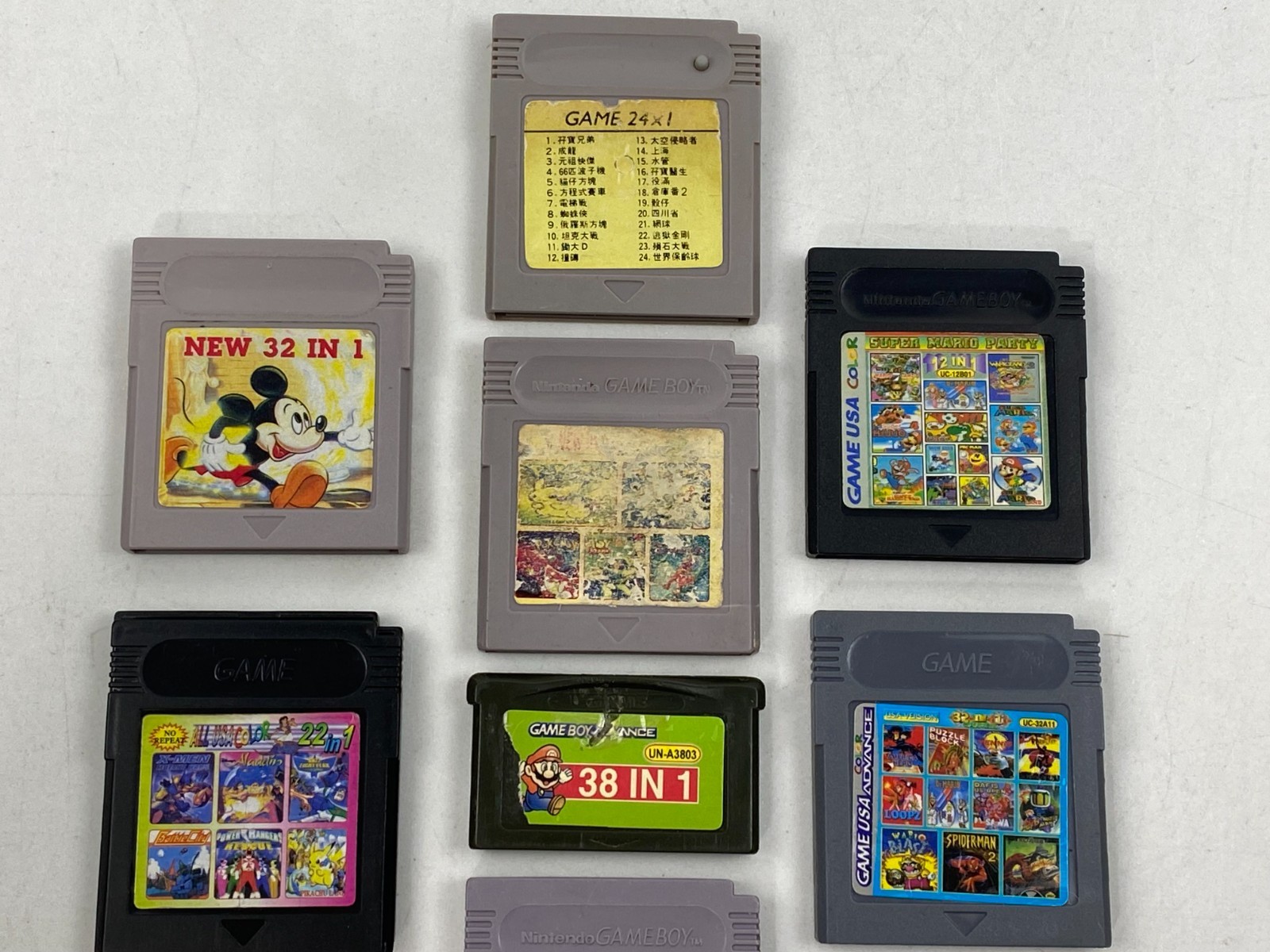 Rare Taiwan Pokemon Collection Super 14 in 1 Multi Cart Combo Game Boy Advance