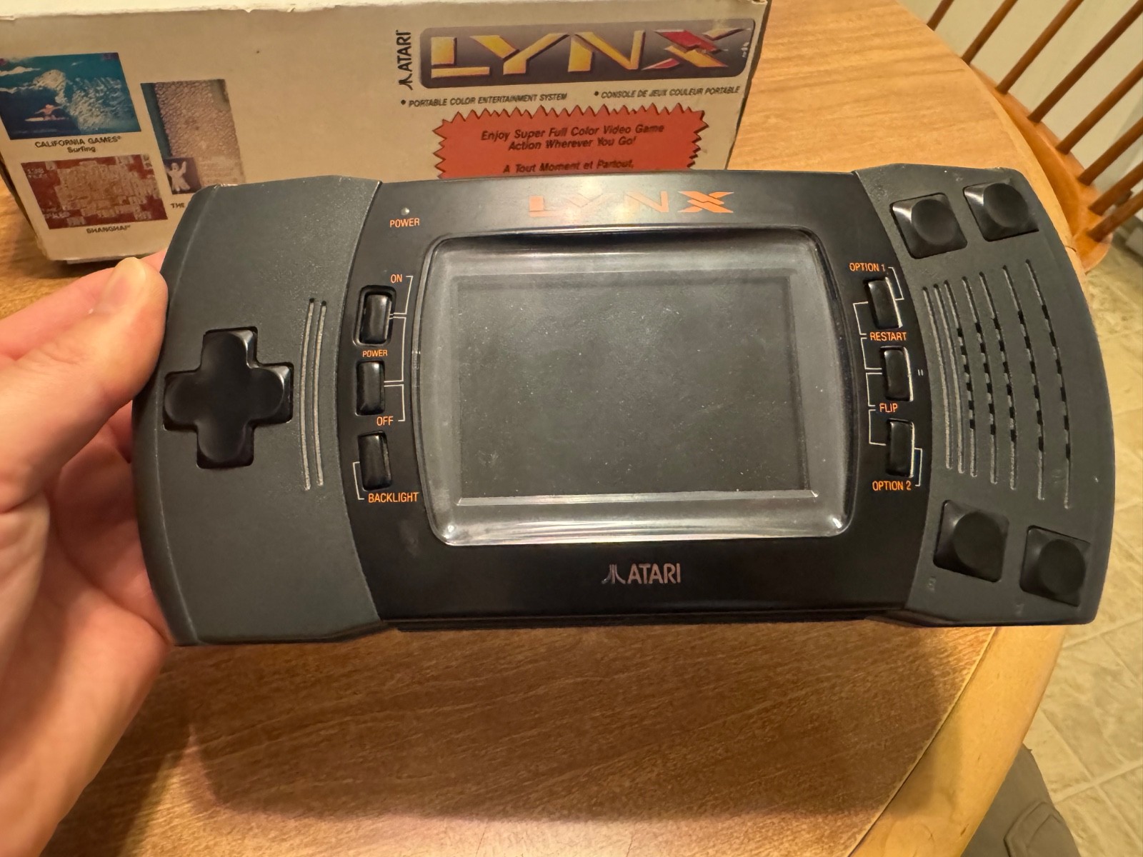 Atari Lynx II handheld video game system console CIB complete UNTESTED NO POWER