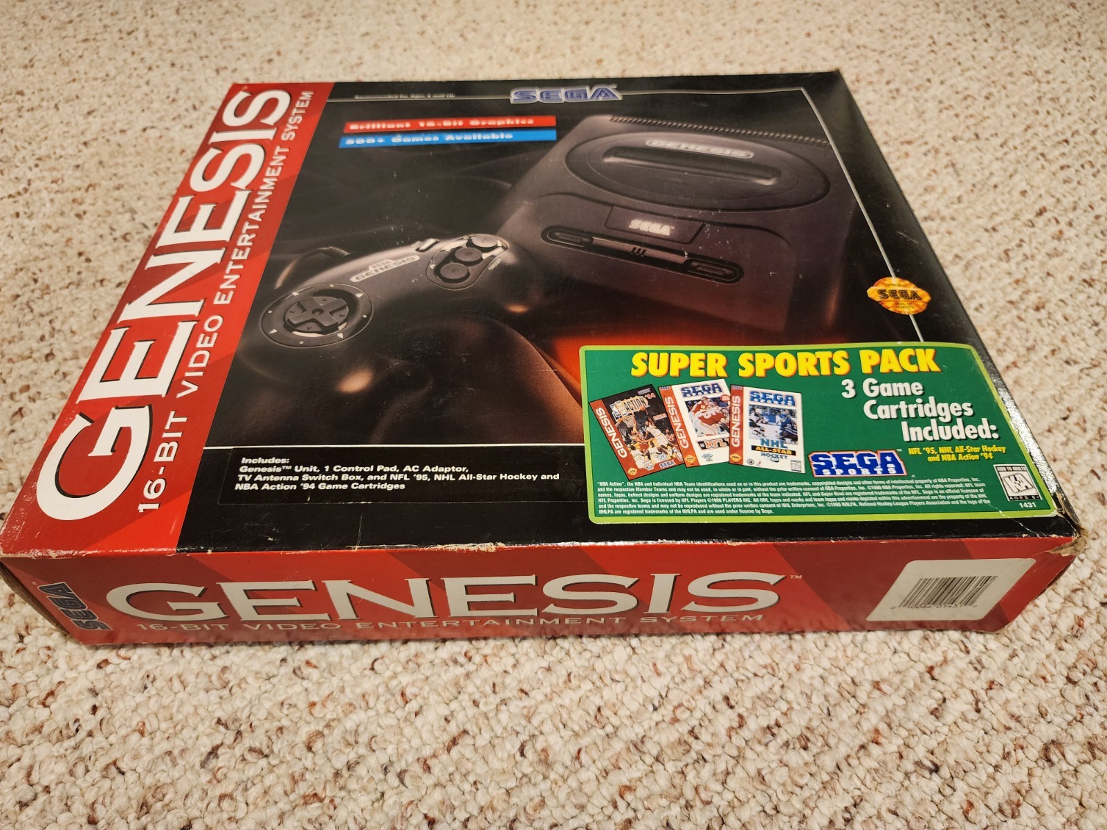 Sega Genesis Model 2 Console Complete CIB Original Box Super Sports Pack HTF!