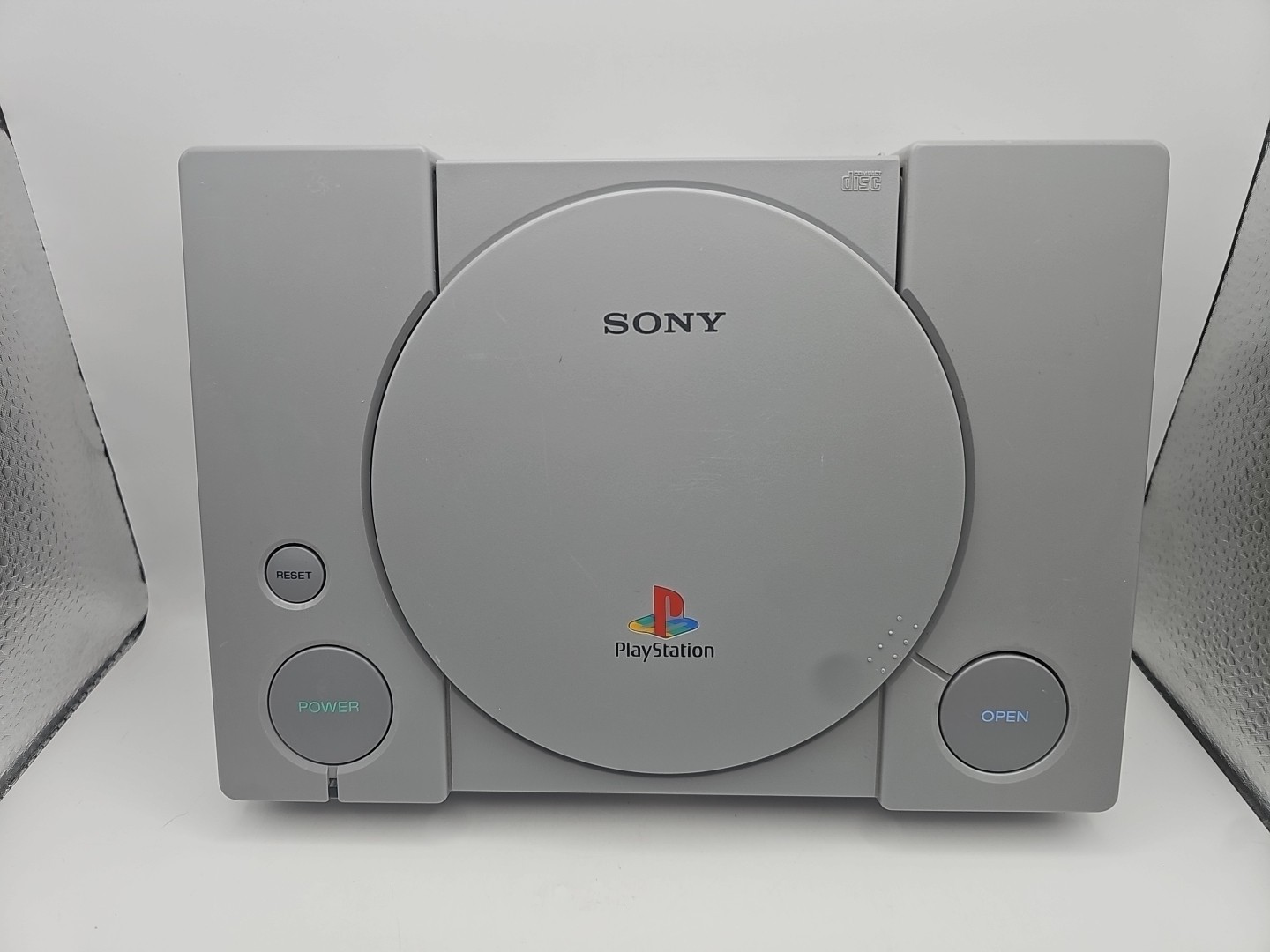 Sony PlayStation Launch Edition Gray Console – W/ 2 Blue Oem Analog Controllers!