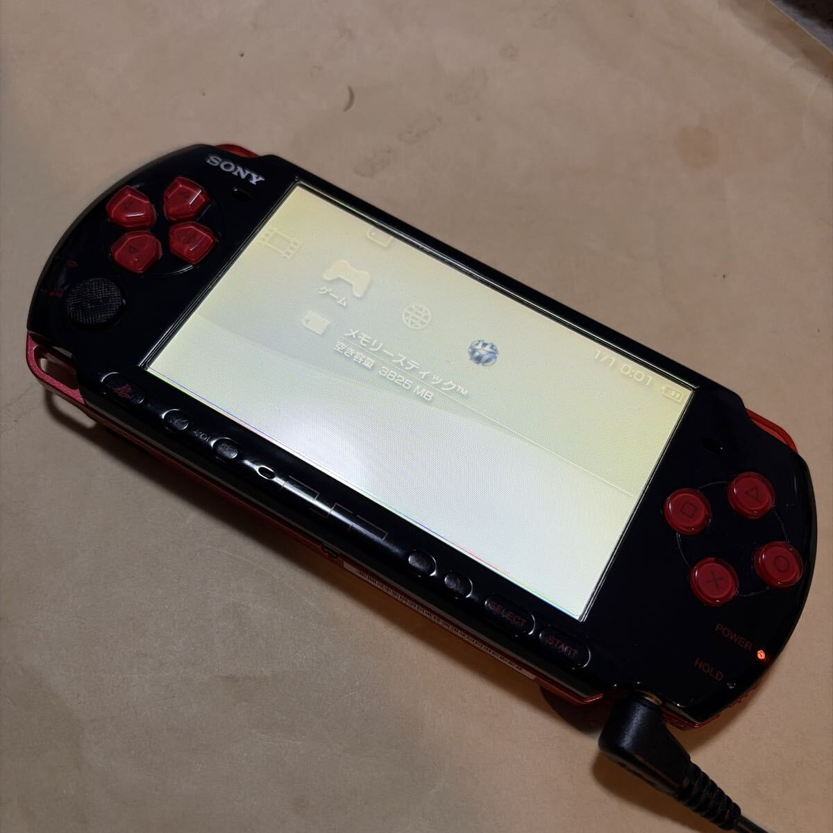 Sony PSP 3000 Black Red Value Pack Console Bundle Case Memory Stick 0272