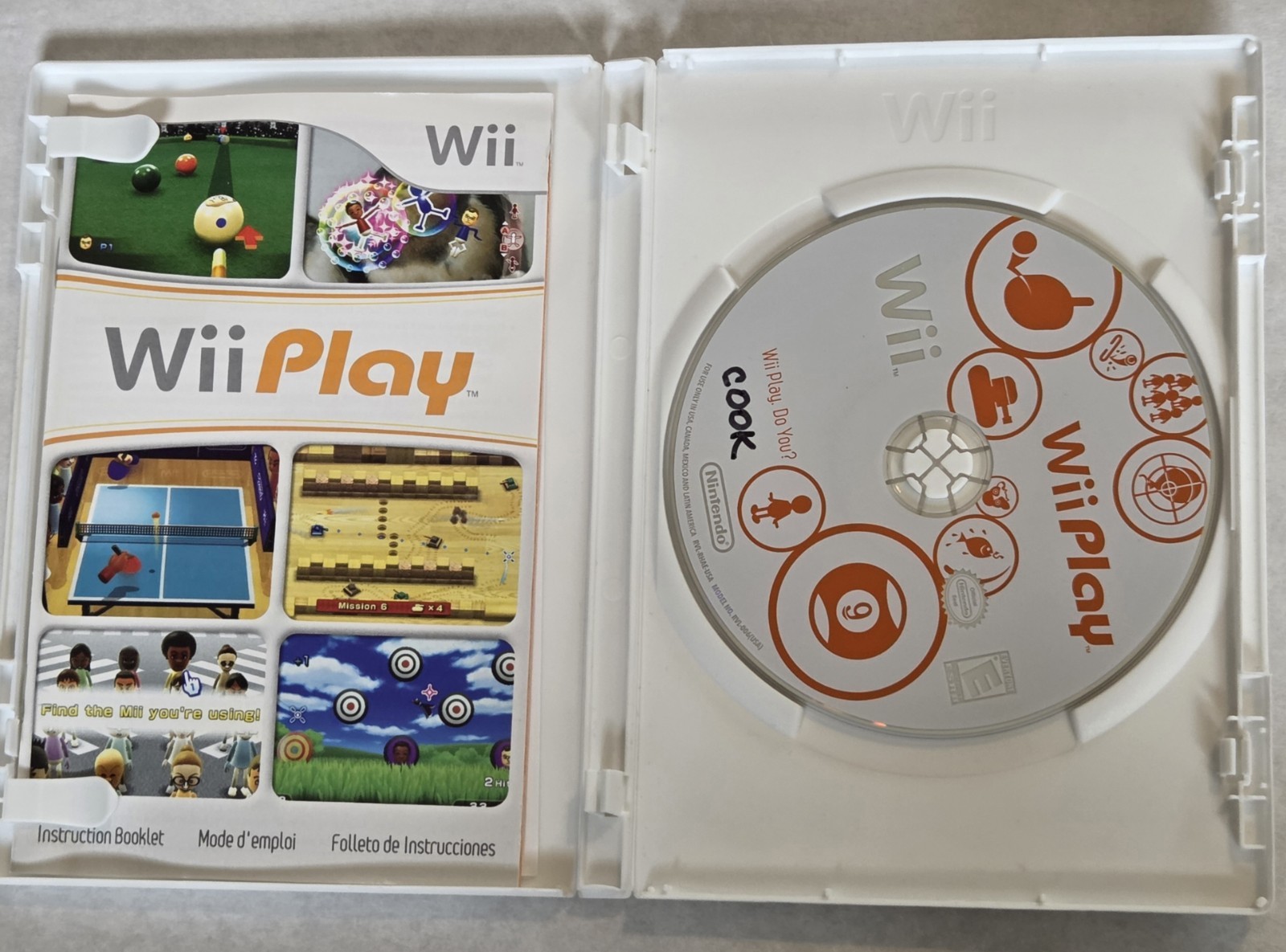 Nintendo Wii System 2 CONTROLLER Bundle GameCube Port Console Wii Sports / Play