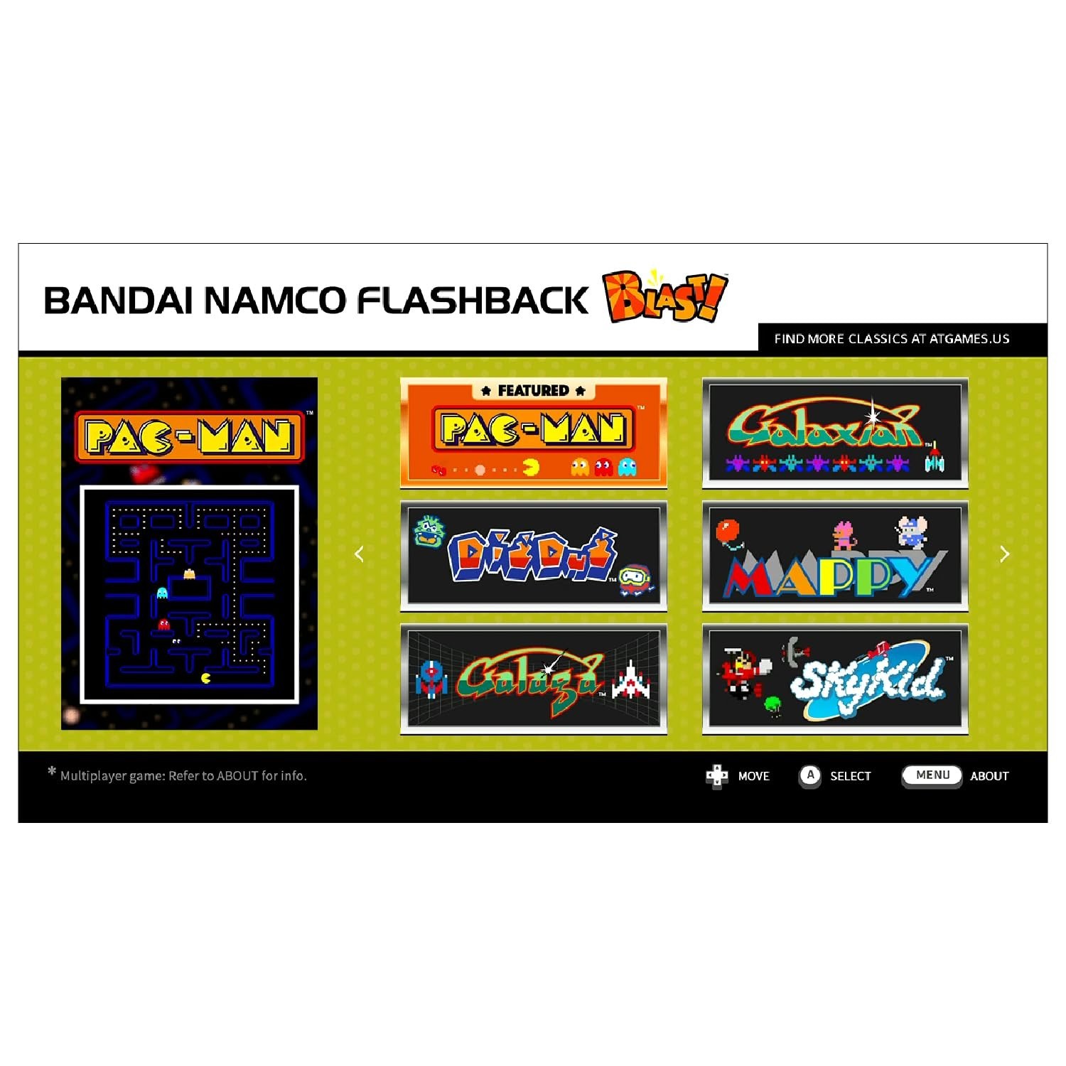 Bandai Namco Flashback Blast! – Ultimate Arcade Experience with 8 Built-in Games
