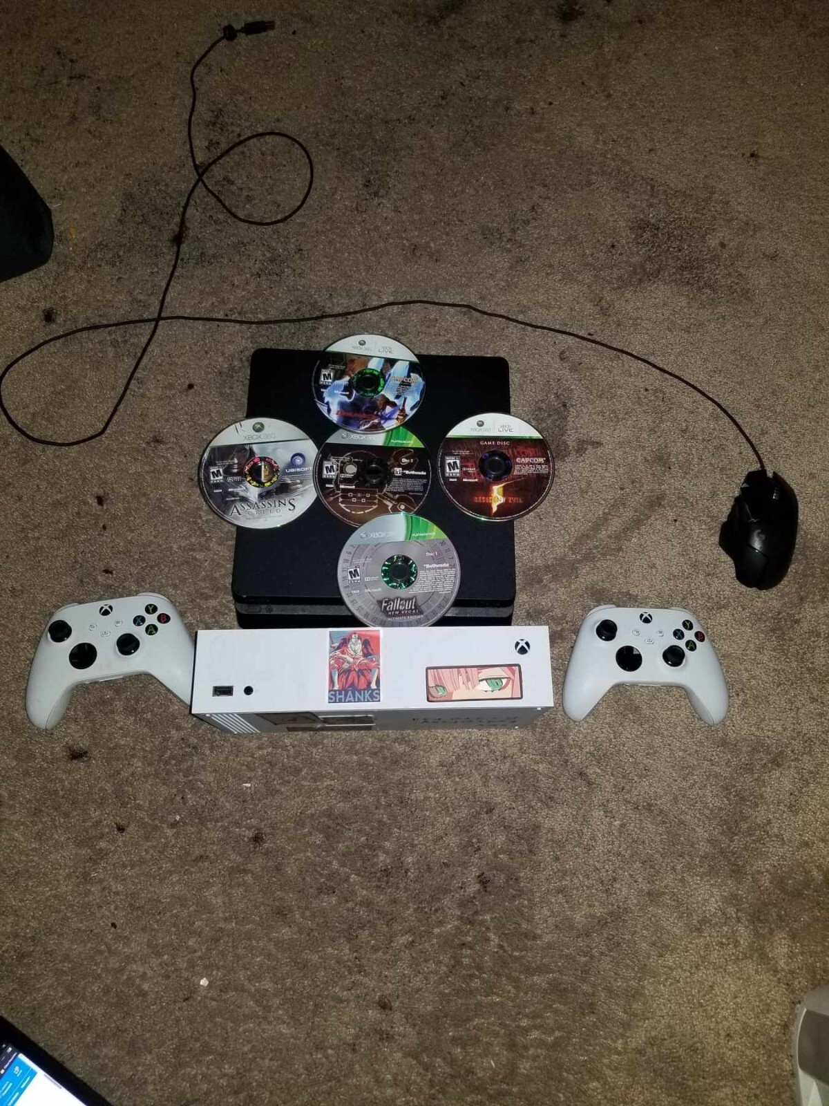 Xbox Series S And Playstation Slim W/other Items