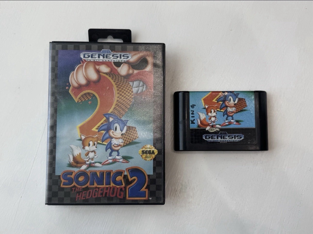 Sega Genesis 16- Bit Model Bundle w/Controller + 2 Sonic Games – Tested