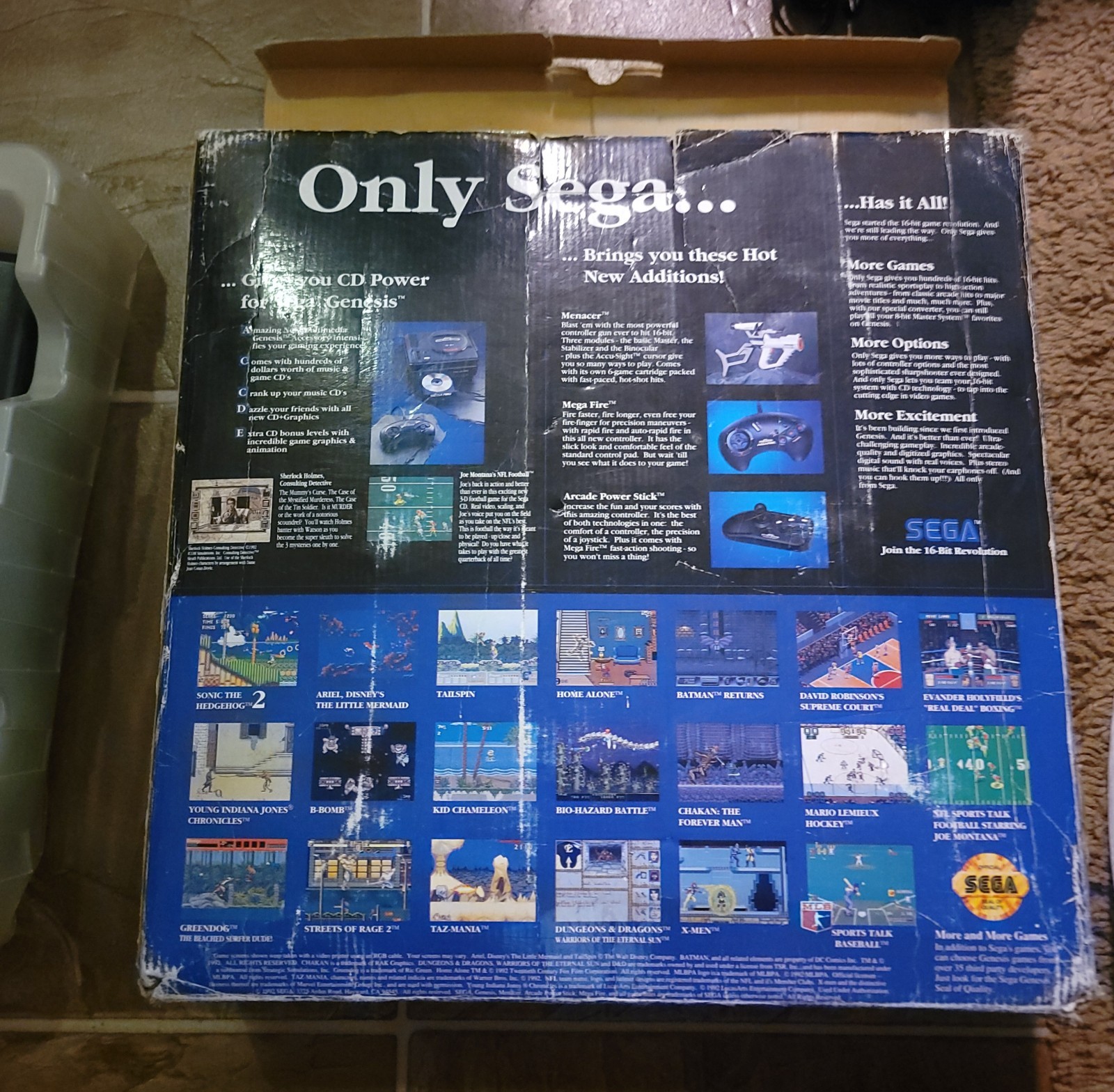 Sega Genesis The Core System Box Plastic Tray And System NO Controller READ DESC