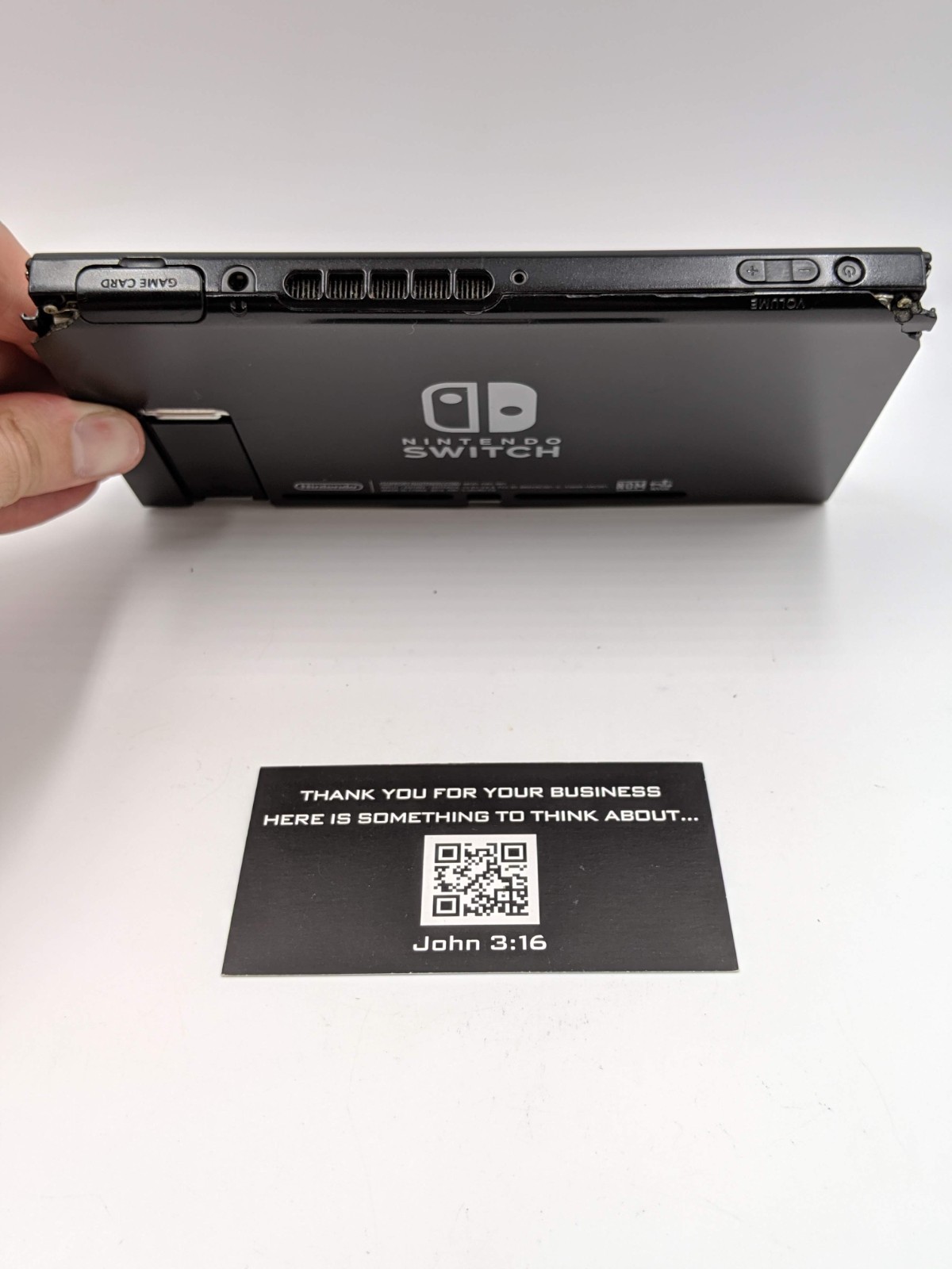 Nintendo Switch Tablet Console Only ERROR OVERHEATING CHIPPED BACK AS IS
