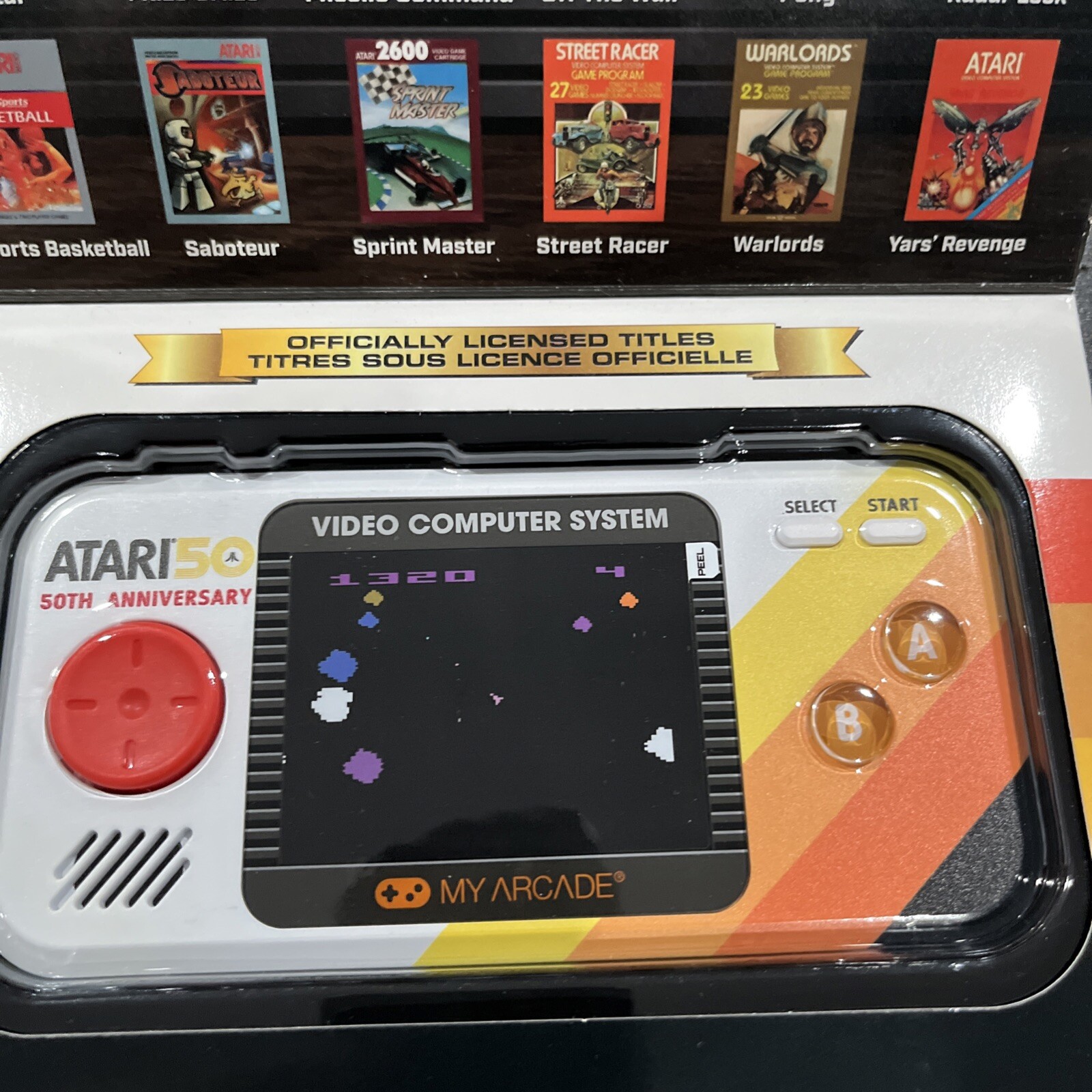 My Arcade Atari Pocket Player Pro Portable Video Game System Games And Pac-Man