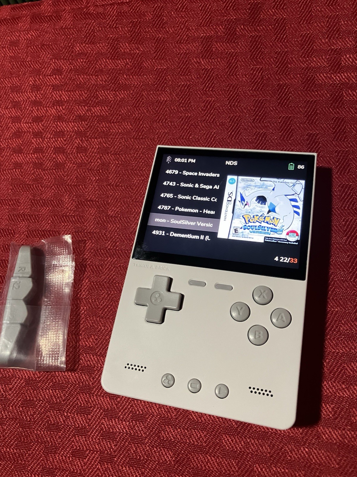 Trimui Brick Handheld Video Game Console W/ 128gb SD Card