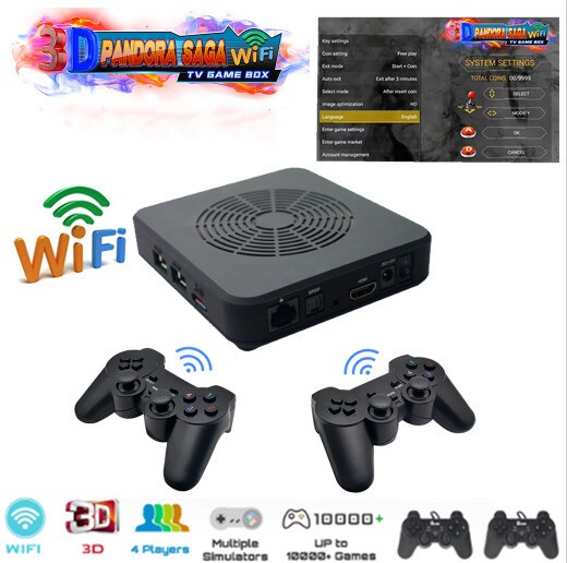 3D Pandora SAGA box Wifi TV Game Box 3000 Video Games Arcade Retro Console HDMI