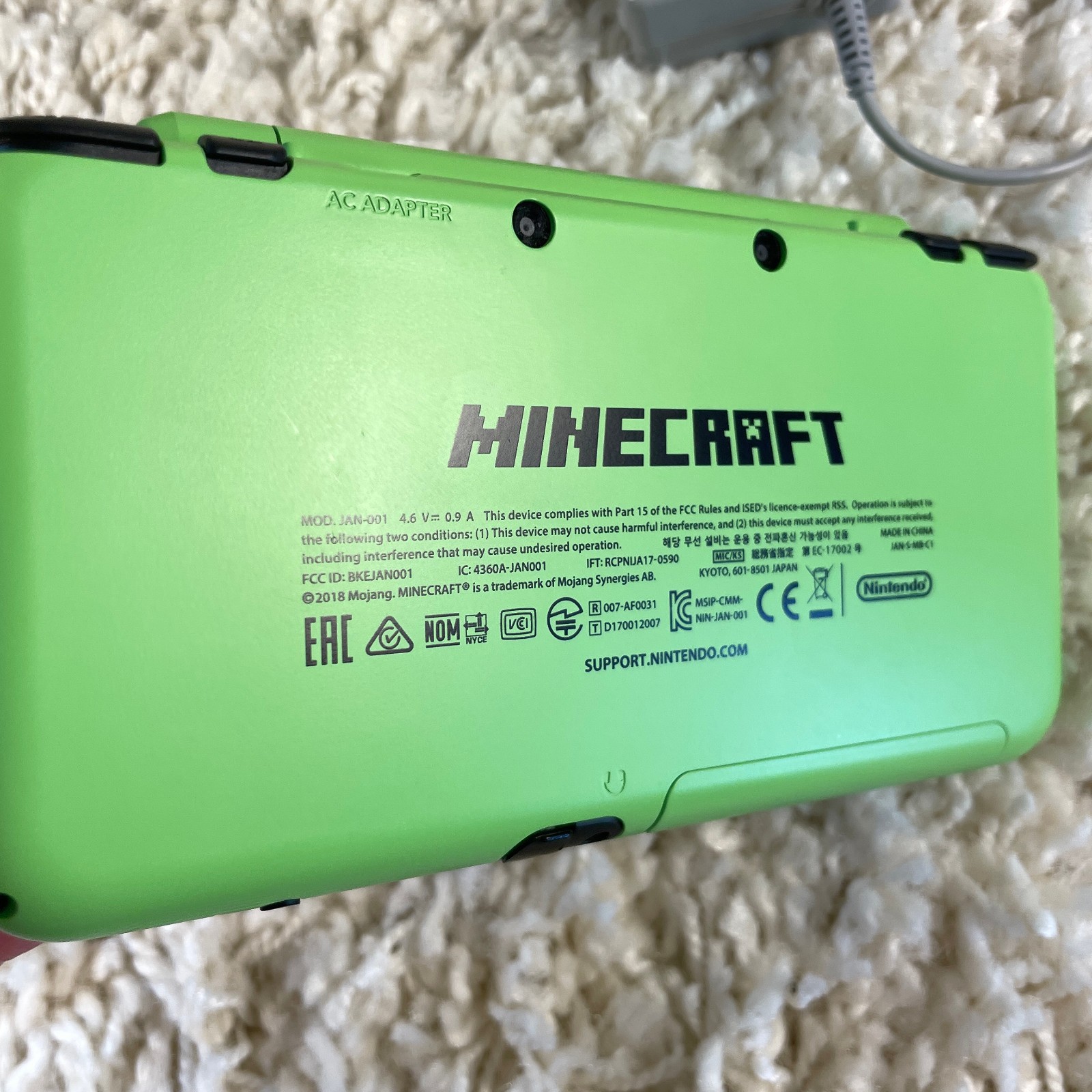New Nintendo 2DS XL LL Minecraft Creeper Edition Console Japanese US Seller Box