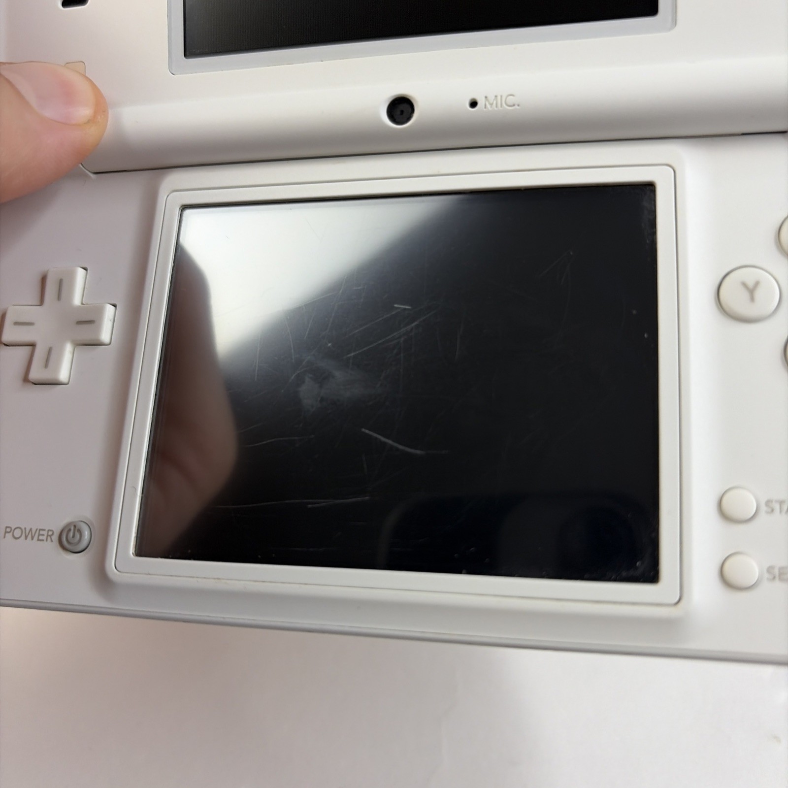 Nintendo DSi White Handheld Game Console with Charger. TESTED/WORKING US Model