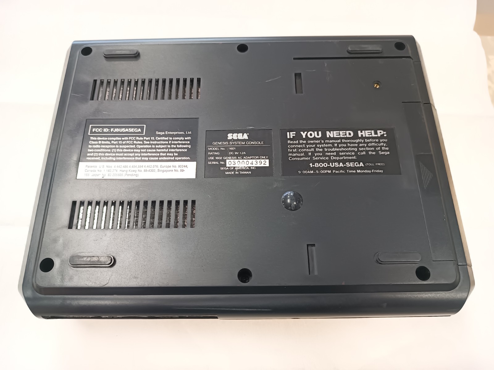 Sega Genesis 16-Bit Model 1601 Console Only – Tested Working System Only
