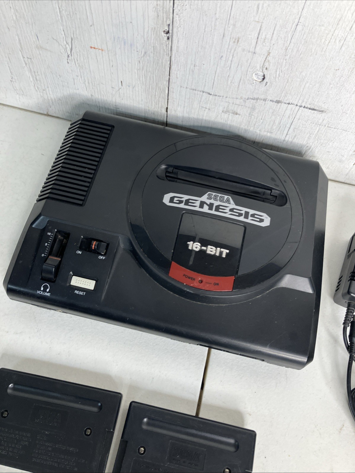 Sega Genesis System Model 1 Console Bundle 3 Games Altered Beast Ecco Dolphin