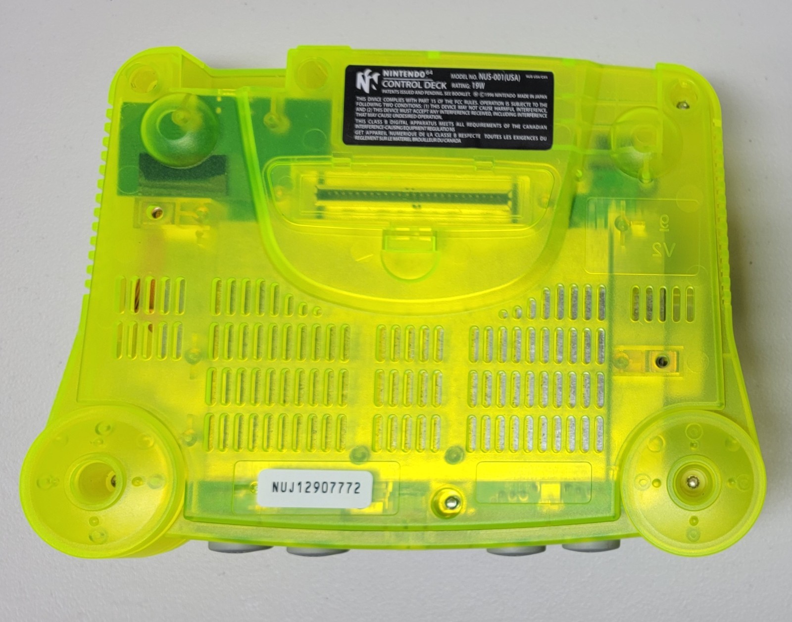 Extreme Green N64 Console With HDMI Mod & OEM Controller (12 Ft Paracorded Cord)