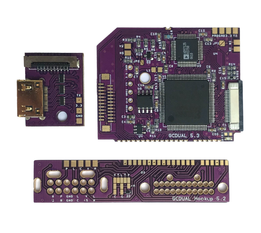 GCDual 5.3 Nintendo GameCube GC 480p Internal Upgrade Kit Mod
