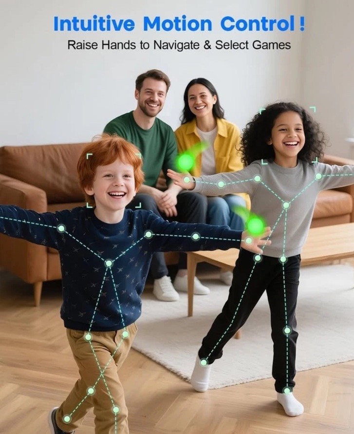 AR Motion Gaming Console Plug & Play Video Game System Kids & Family
