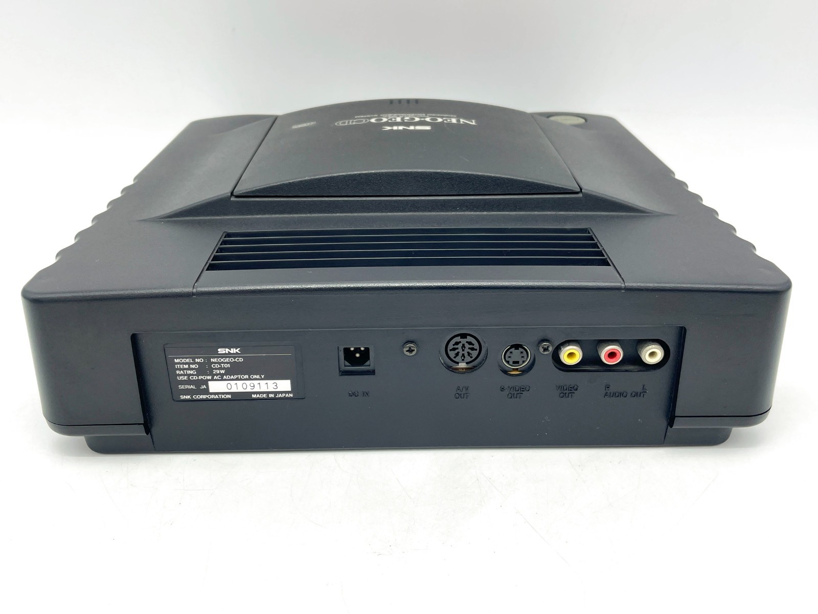 Neo Geo CD Console with Mini Controller & power cable SNK Tested Excellent