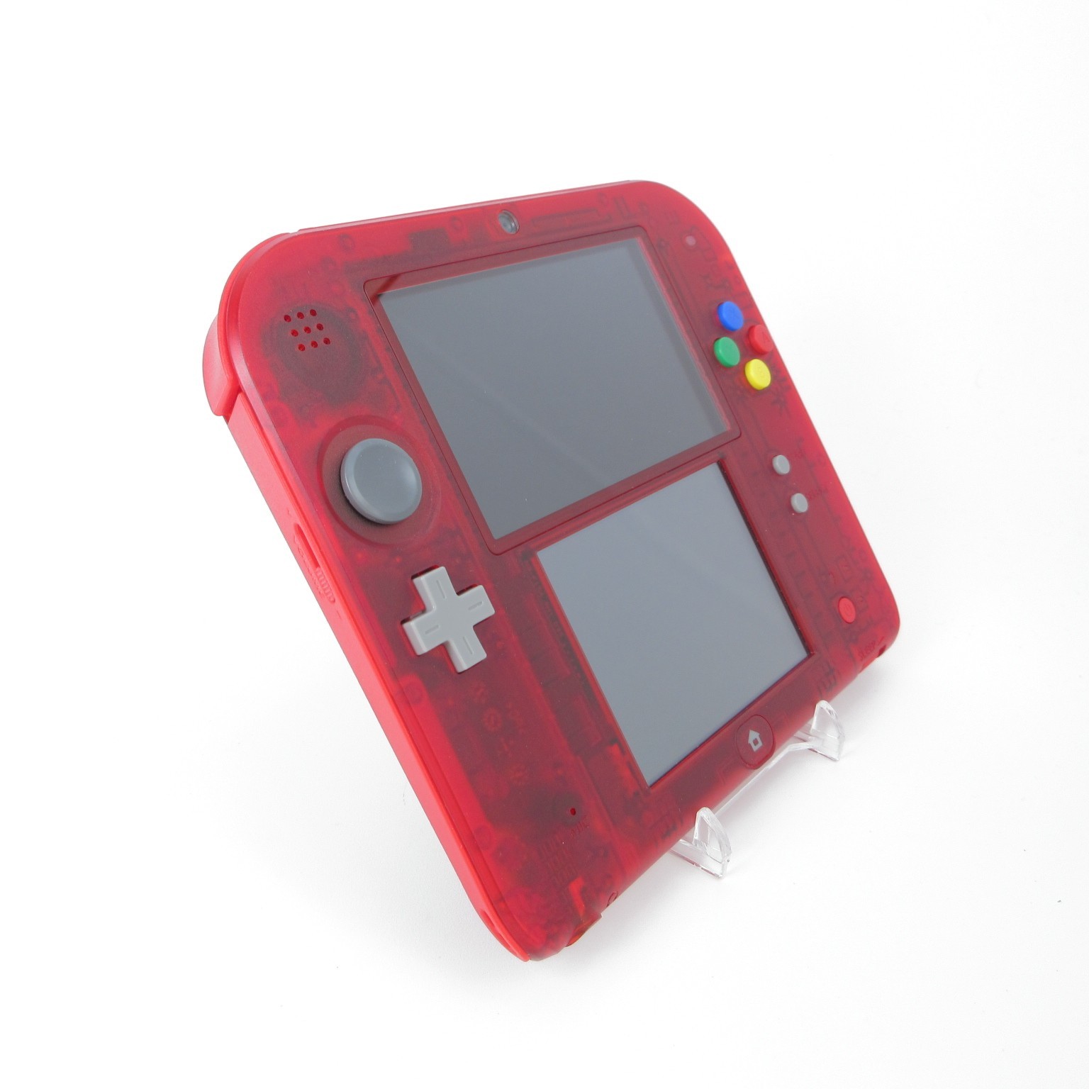 【Mint】Nintendo 2DS Pokemon Clear Red Console Japanese Edition #DEN1115/02