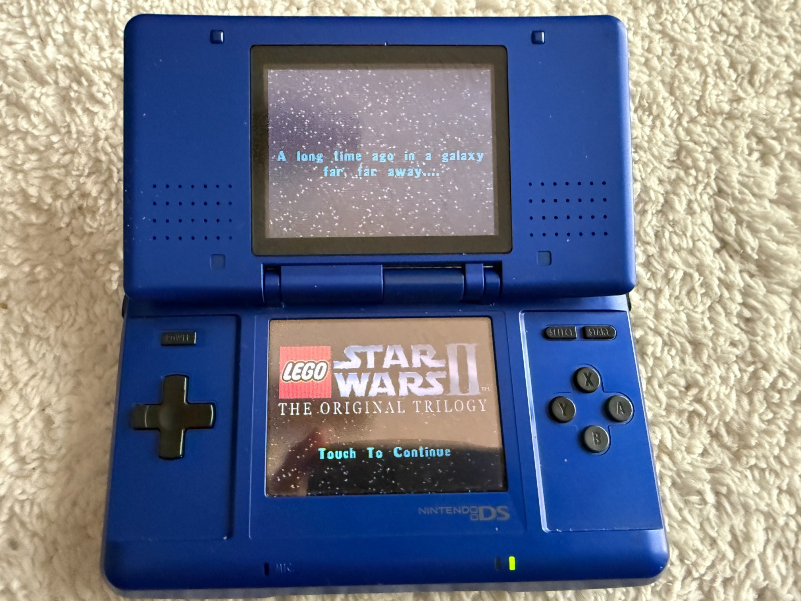 Nintendo DS Original Handheld Console Blue NTR-001 Bundle 6 Games Charger Works!