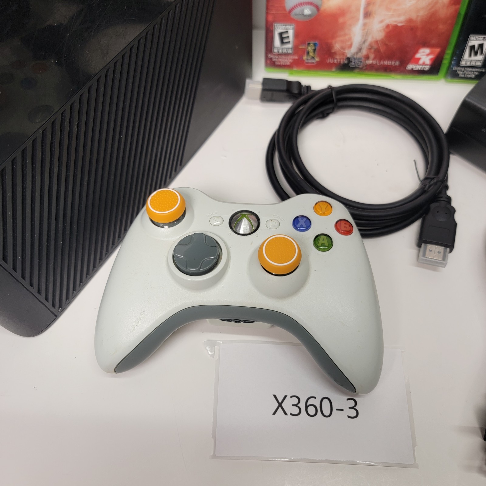 Microsoft Xbox 360 E 250GB Game Console System Black Tested and Working Halo 3