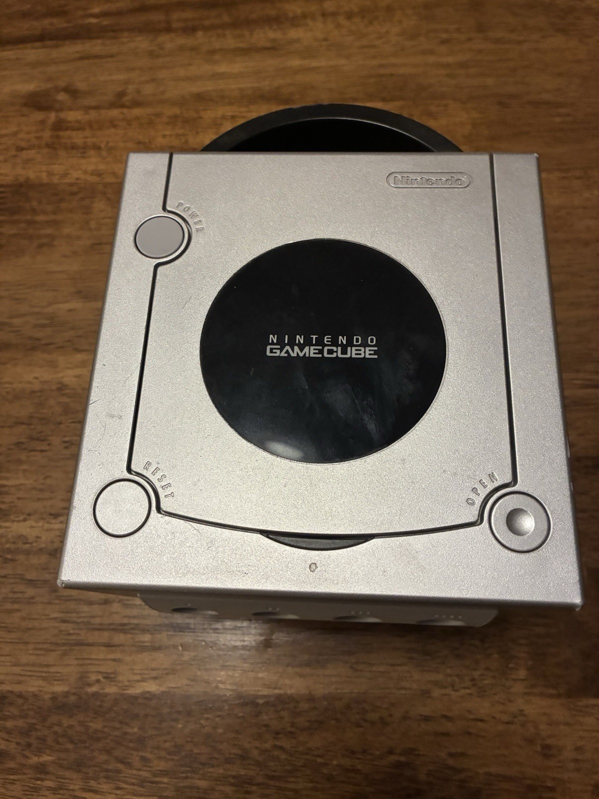 Nintendo GameCube Console Silver DOL-101 w/ AC Adapter + AV Cable Tested Working