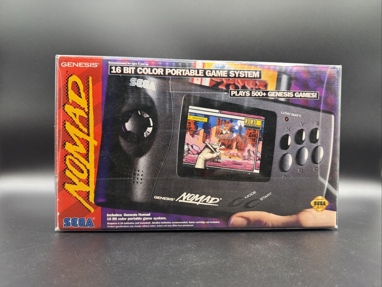 Sega Nomad Handheld Console With Box *No Inserts* Tested Working Fast Shipping