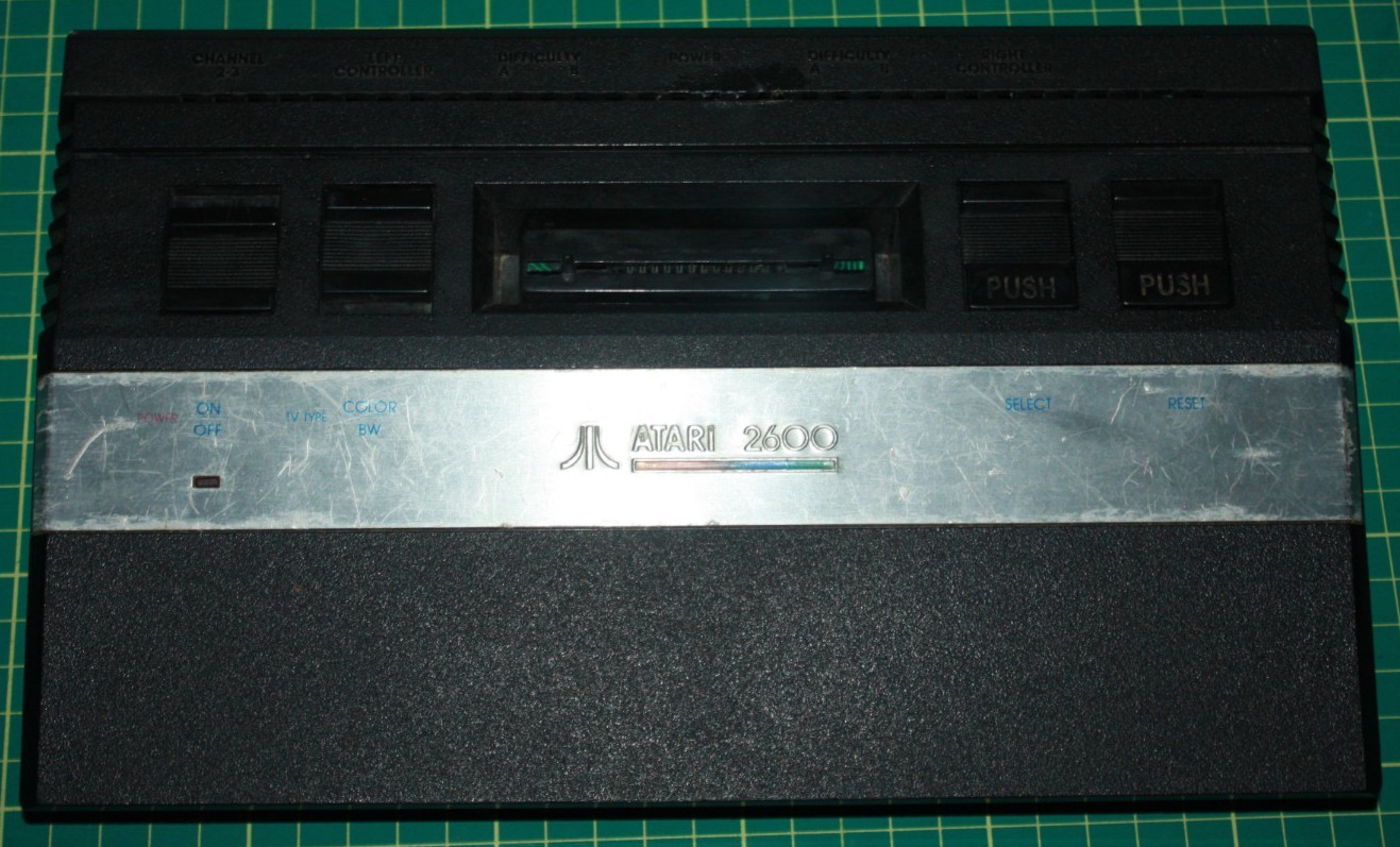 Atari 2600 Junior Console with 2 CX40 Controllers Cleaned and Tested Working