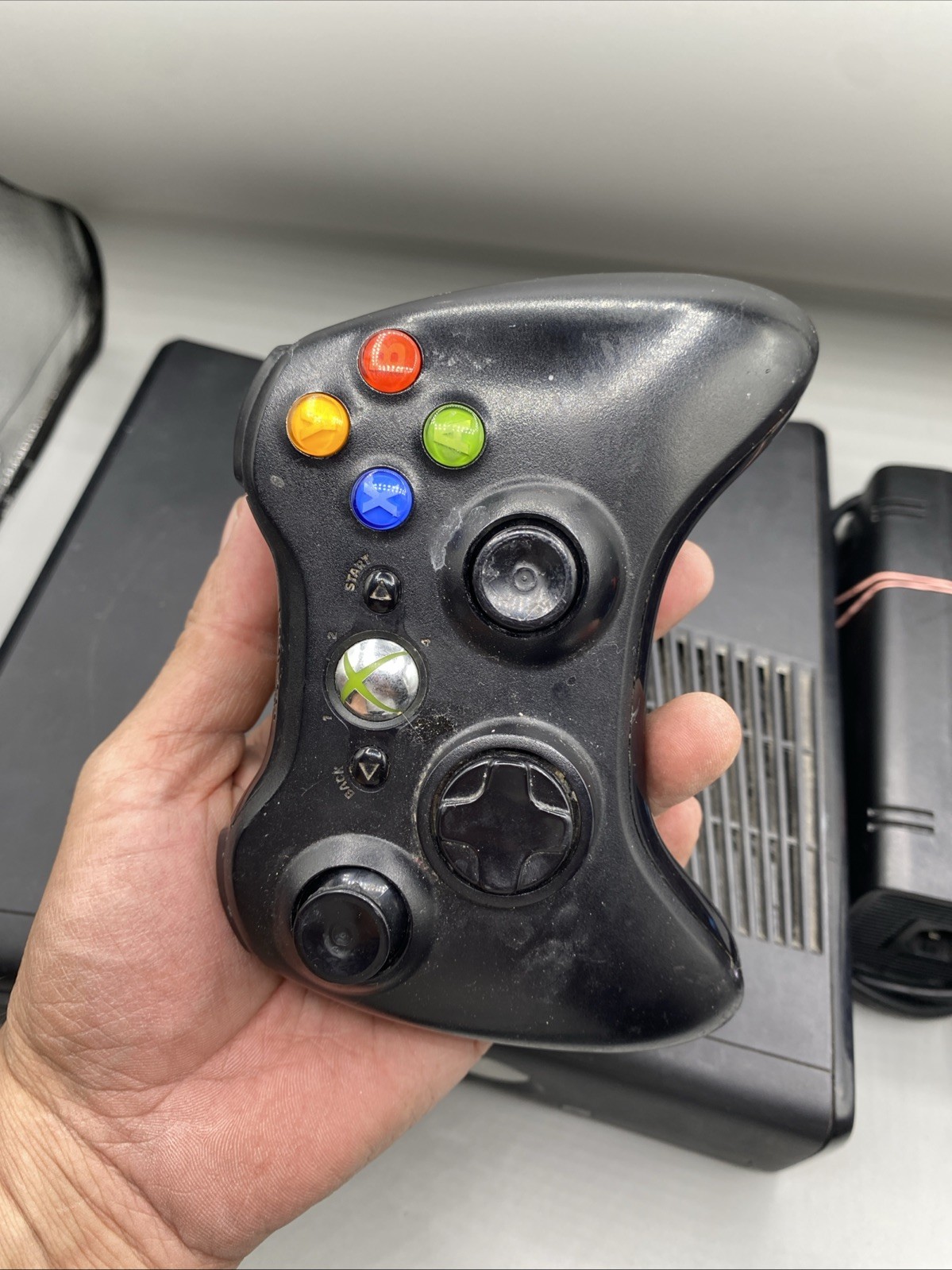 Xbox 360 S Console Model 1439 Bundle TESTED W/Controller & Cables Flaws