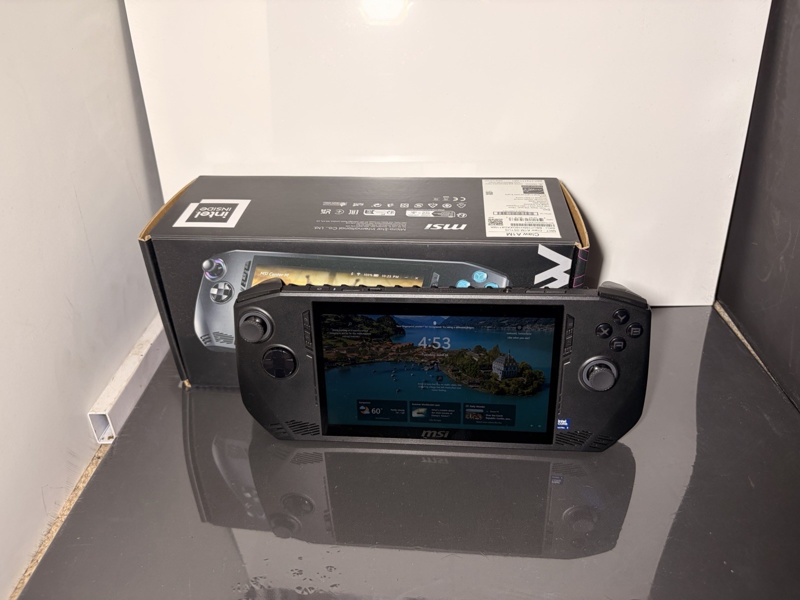 MSI Claw Handheld Gaming System Console, Black, Wi-Fi, USB-C