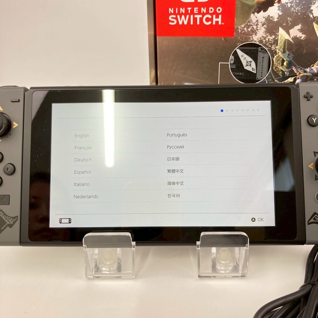 Excellent Nintendo Switch Monster Hunter RISE HAC-001(-01) Console Region Free