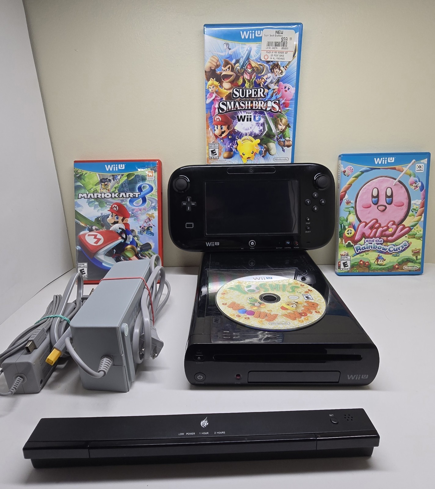 Nintendo Wii U 32GB Console Deluxe Set Bundle W/ Games Tested And Factory Reset