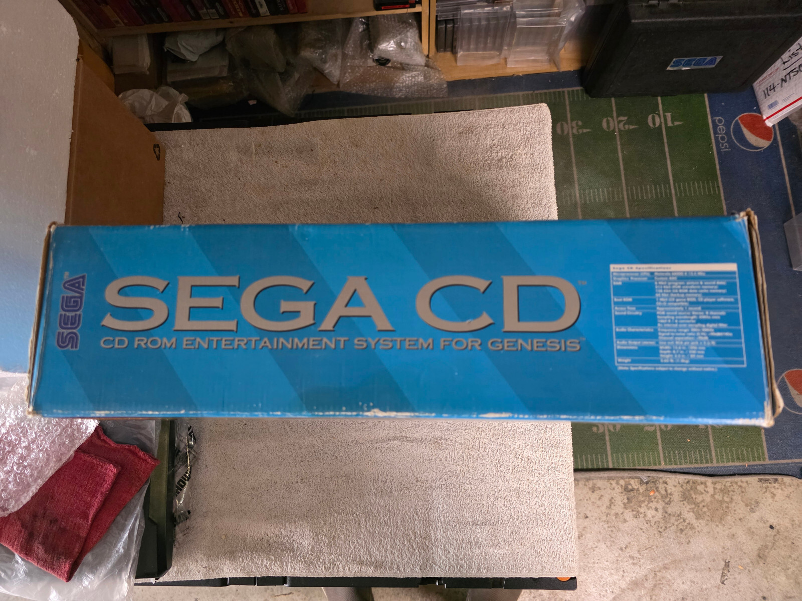 Sega CD Model 2 Console w/Genesis 2 Console w/Sewar Shark-CIB PLUS! VGC! TESTED!