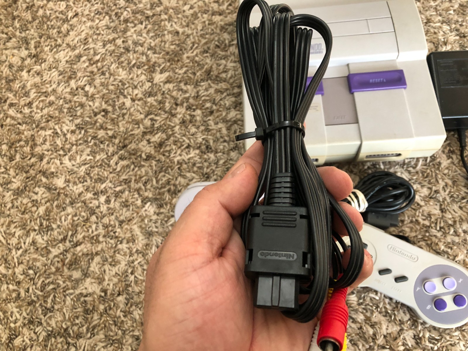 Super Nintendo SNES System Console With 2 Controllers Fully Tested