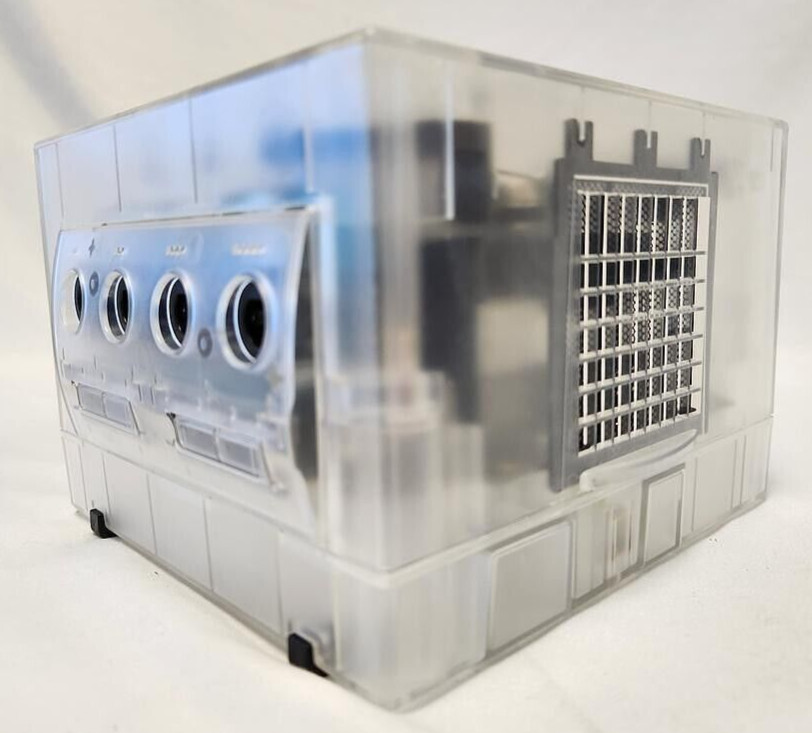Nintendo GameCube Translucent CLEAR Gaming Console DOL-101 System Bundle Set NGC