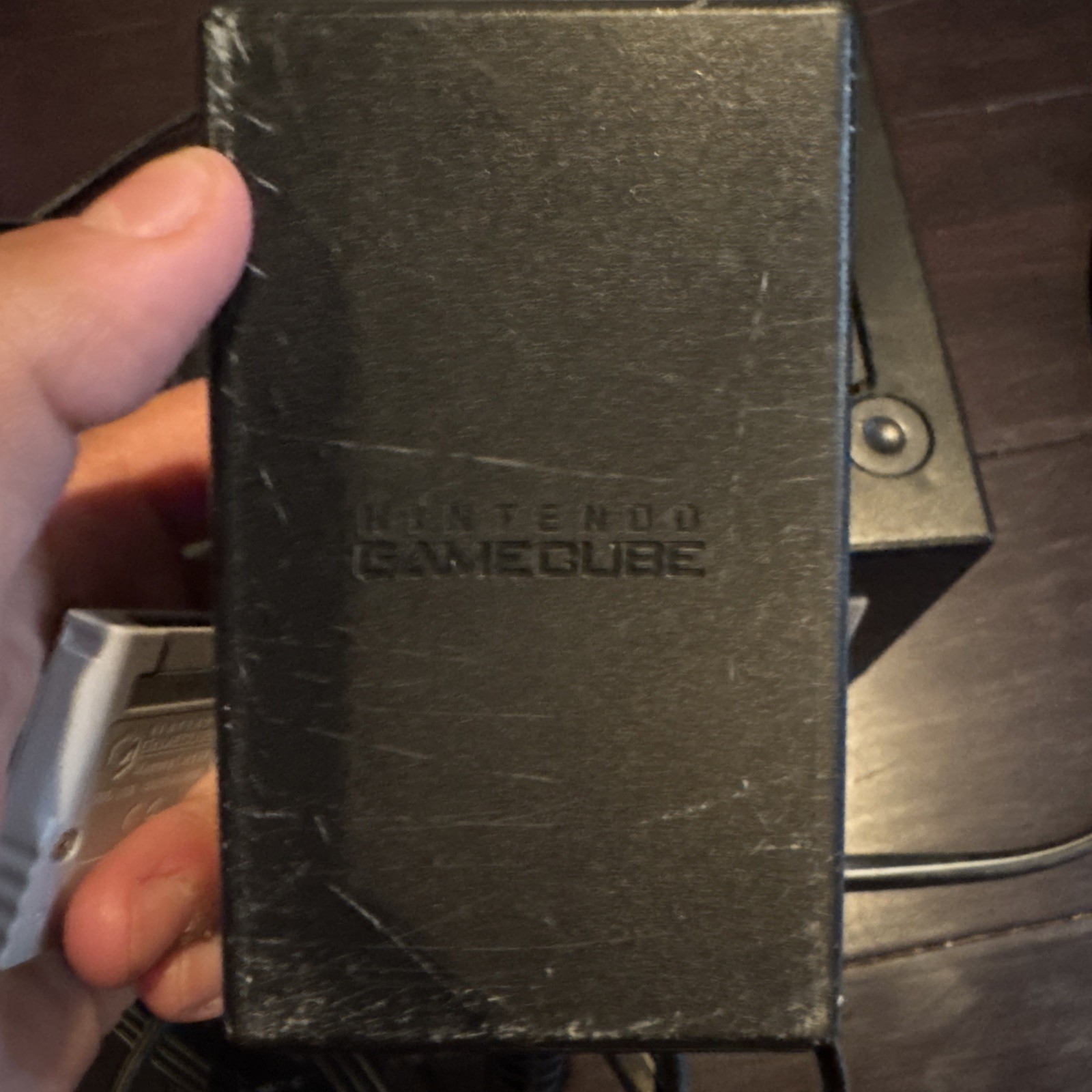 Nintendo GameCube DOL-101 Console Black w/ Cables TESTED WORKING NO CONTROLLER