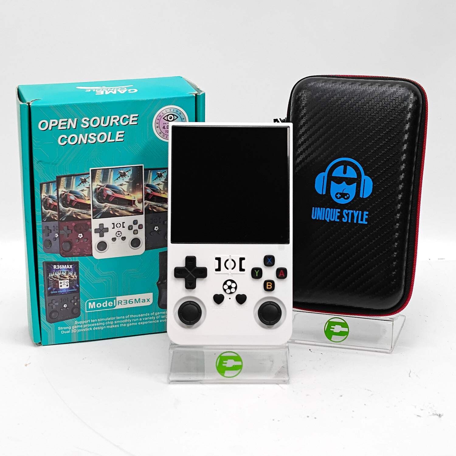 R36Max Open Source Console Retro Handheld Gaming Console 128GB White READ