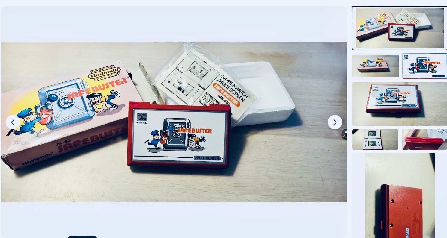 Nintendo Game & Watch SAFE BUSTER battery operated electronic classic toy games