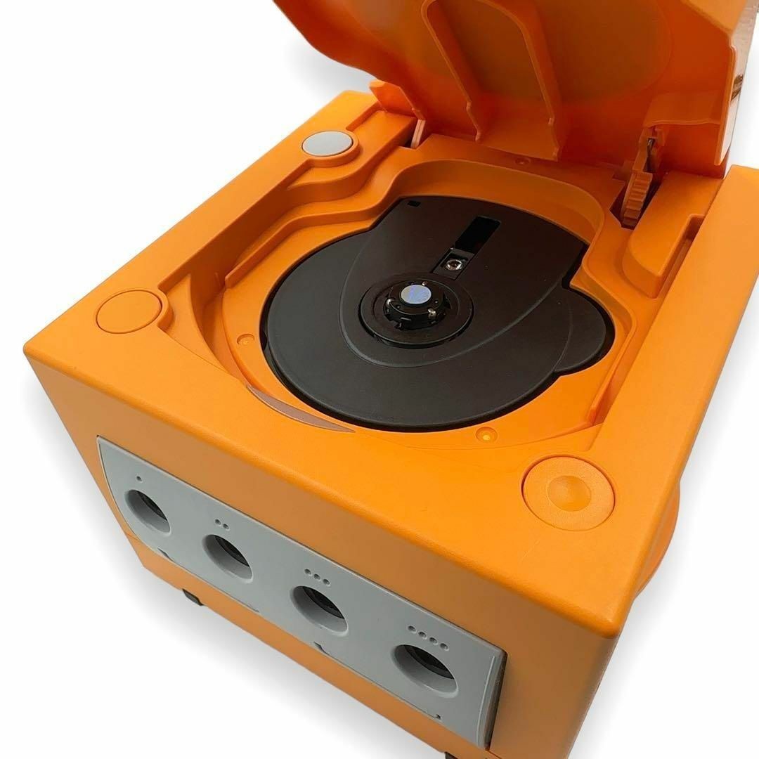 GameCube Orange Console with Game Boy Player