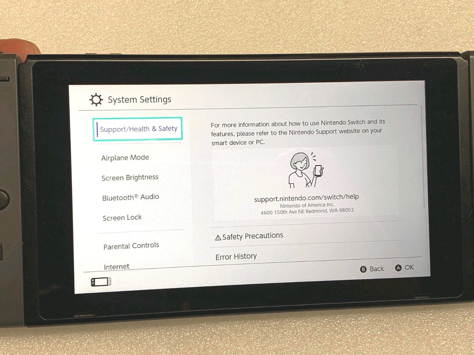 Nintendo Switch V2 Handheld Video Game Console – HAC-001(-01) – Grey **READ**