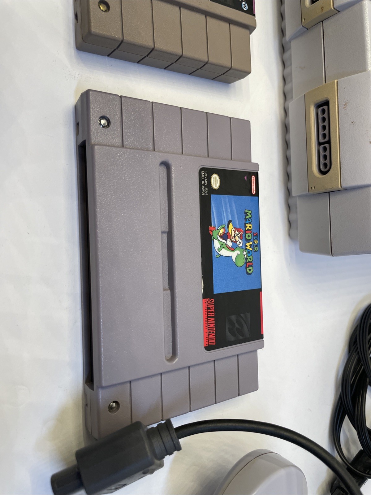 Super Nintendo System SNES Bundle, Games + Controller + Cords – Tested!