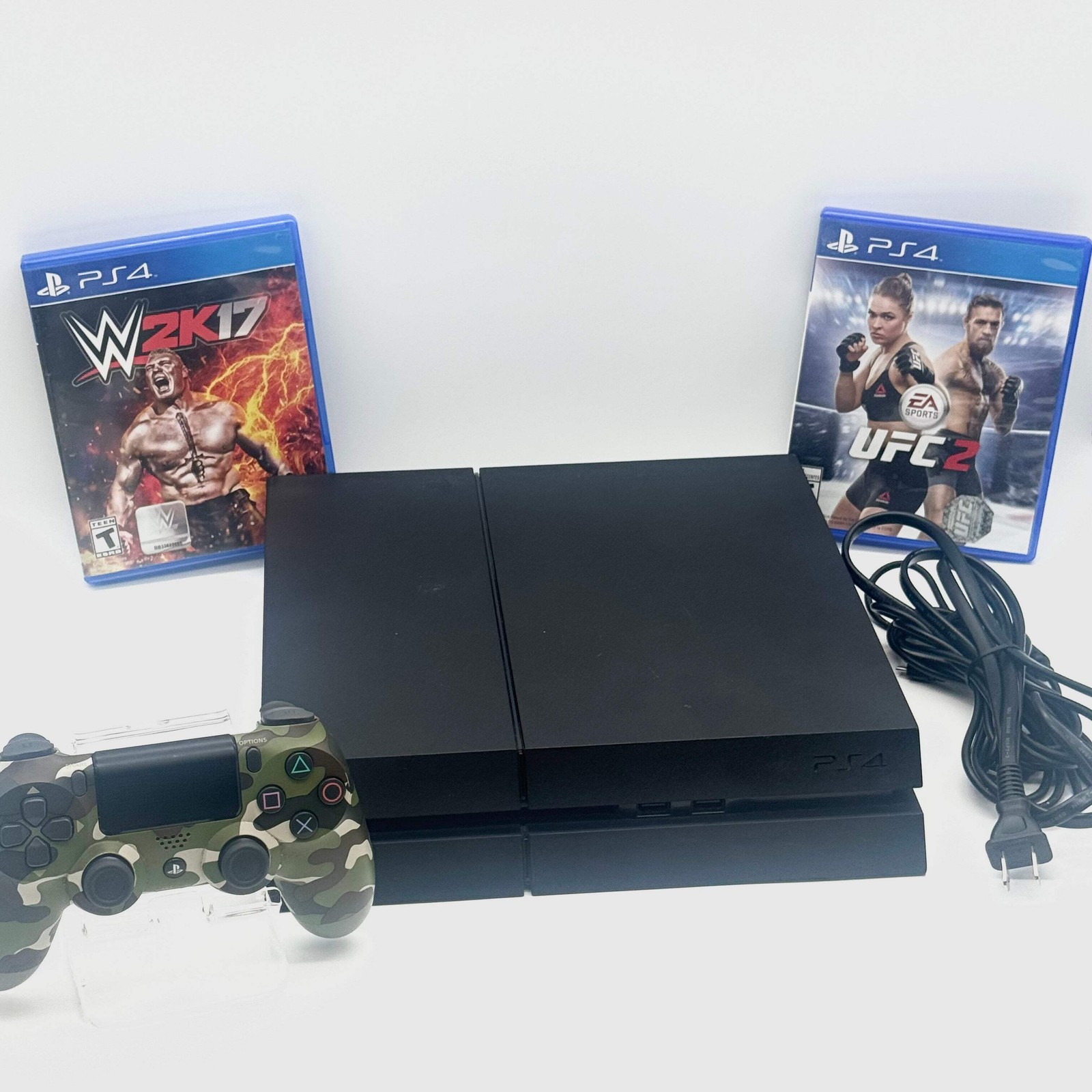 Sony PlayStation 4 CUH-1215A 500GB with 1 Controller and 2 Games FW13.04
