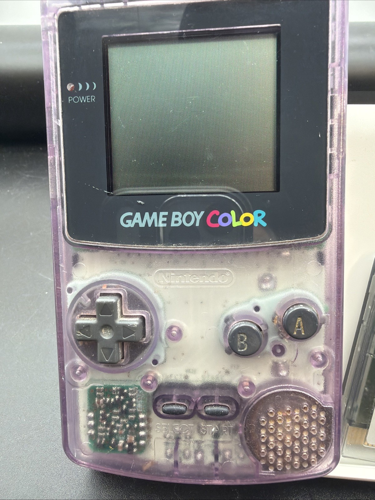 Nintendo Game Boy Color Atomic Purple CGB-001 Handheld Console & Tweety Game