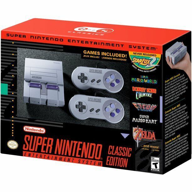 Super Nintendo Classic Mini Entertainment System SNES Included 21 Games 1Set