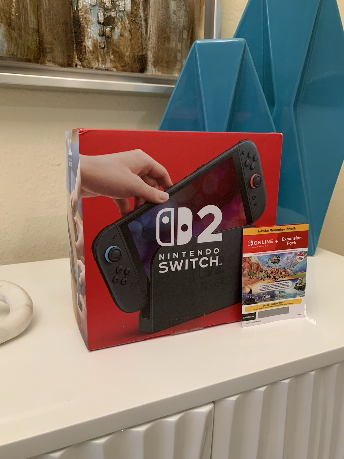 Nintendo Switch 2 Mario Kart World Bundle+12Month NSO+Expansion Pack Membership
