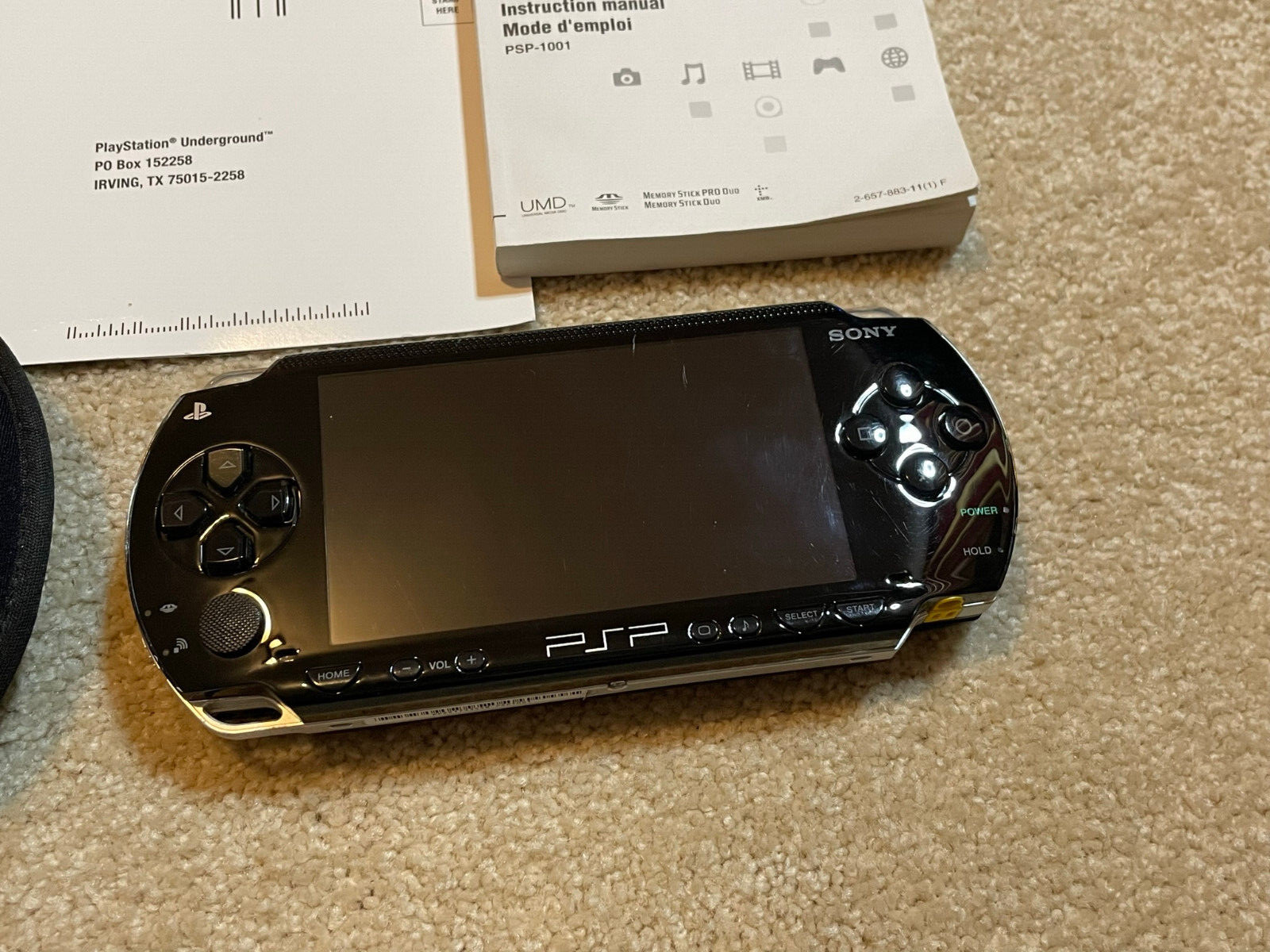 Sony PlayStation Portable Value Pack – Black (PSP-1001K) Complete Setup